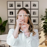 閱讀好物 日本Hazuki眼鏡式放大鏡1.6倍-大鏡片(珍珠白) 母親節