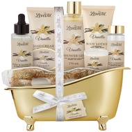 Spa Gift Basket for Women, Vanilla Bath & Body Set, Mother's Day, Christmas & Birthday Gift, Include