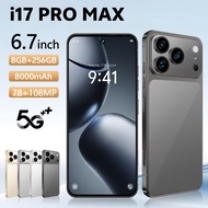 Phone A17 Pro Max Handphone 6.7inch Screen 8GB+256GB 4G/5G Smartphone Android Mobile Phone