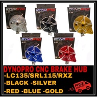 (FREE SHIPPING !!!!) DYNO PRO RACING CNC LAY BRAKE HUB HUB PANNEL LC135 SRL115 RXZ SILVER RED BLUE B