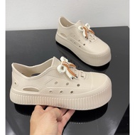 Women's shoes, women's EVA shoes with cute bows made of soft EVA material Clear and absorbent for wa