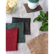 Aesthetic coaster linen coaster