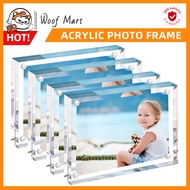 【10+10MM】Acrylic Photo Frame 4R/6R/8R - Table Decorations Picture Frame Photo |Picture | Artwork | D