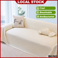 Ice Silk Cooling Sofa Cover Protector 3/2/1 Seater Sofa Bed Cover Blanket