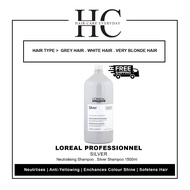 Loreal Professional Silver Shampoo 1500ml ( Neuralising and Brightening For Grey and White Hair )