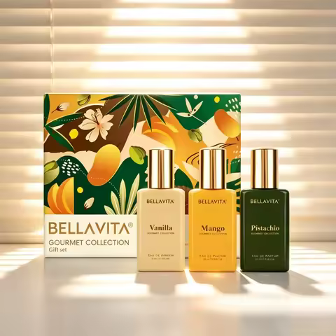 BELL AVITA Gourmet perfume Gift Box 3 Pieces Vanilla Mango Pistachio Lasting Fragrance for Men and W