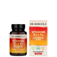 Dr. Mercola, Vitamins D3 & K2, 30 Capsules