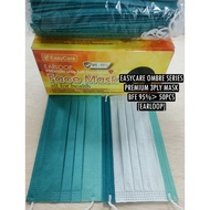 🌸READY STOCK🌸EASYCARE OMBRE SERIES ULTRA SOFT PREMIUM FACE MASK 3PLY 50PCS *GREEN*【EARLOOP/HEADLOOP】