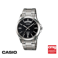 CASIO นาฬิกาข้อมือ CASIO รุ่น MTP-1381D-1AVDF วัสดุสเตนเลสสตีล สีดำ