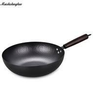 MAISHISHENGHUO Pot household wok non-stick wok uncoated wrought iron wok