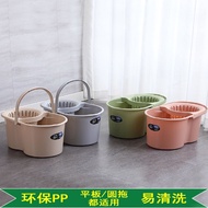 Household old-fashioned manual mop bucket squeeze water bucket twist water single bucket mop bucket hand pressure moppin