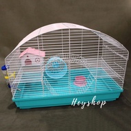 Deluxe Hedgehog Cage 2 Storey - Full Accessory 2 Level Sangkar Hamster Hedgehog Guinea Pig Wheel Hou