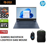 HP VICTUS 16-S0028AX GAMING LAPTOP (RYZEN 7 7840HS,16GB,512GB SSD,16.1"FHD,RTX 4070 8GB,WIN11) FREE BACKPACK + LOGITECH G402 GAMING MOUSE