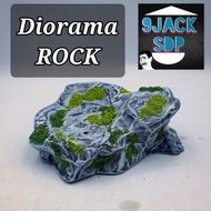 Diorama ROCK Simulation Scene Rocks Stone Base