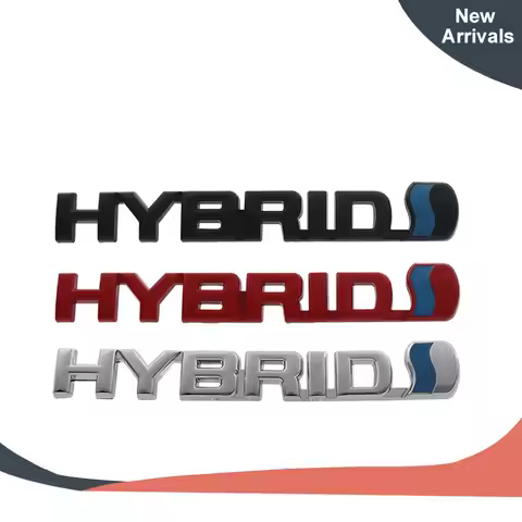 3D Premium HYBRID Logo For CHR Auris 4Runner Avalon Avensis car Hood Fender trunk Rear Nameplate Dec