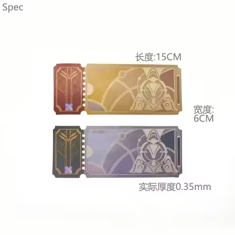 Game Honkai:Star Rail PVC Ticket Cosplay Props Star Rail Pass/Special Pass Paper Bookmark Postcard f