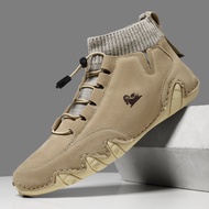 LDECK Men's Women's Shoes Socks Martin Boots High-Top Octopus Casual Short Boots Large Size Men's Sh
