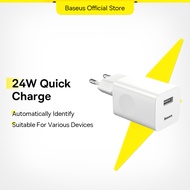 Baseus 24W Quick Charge EU Plug Charger, Quick Charging 3.0 For Samsung S9+ S8 Huawei Xiaomi iPhone 14 13 Pro Max 12 Xs Max Phone USB Charger Adapter