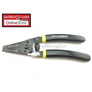 H.DUTY WIRE STRIPPER ELECTRIC CABLE CUTTER CABLE PEELER PEMOTONG GUNTING KABEL – 7”