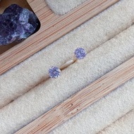 18K純金 水晶耳環