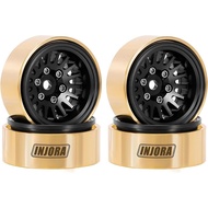 INJORA 1.0 Plus Brass Beadlock Wheel Rim for 1/24 1/18 RC Crawler TRX4M Ascent18 SCX24 FCX24 Upgrade