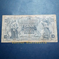 Koleksi Unik Kuno Langka Rp 10 Gulden De Javasche Bank Wayang Tahun 1938