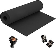 24”x 1200”Black Kraft Wrapping Paper Roll for Bulletin Board Poster Gift Wrapping, Craft Constructio