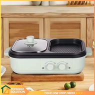 TAFFHOME Electric Hotpot BBQ Grill 2in1 Non Stick 1300W - DYG-05