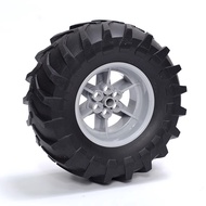 Tractor Components Rubber Wheel Car Use For Lego 9686 Domestic Production Strong Small Particle