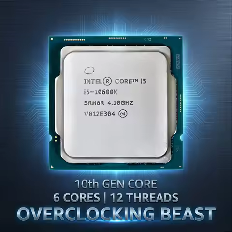 i5 10600K Intel Core i5 10600K New CPU Processor i5 10th Gen Series 4.1GHz 6-Core 12-Thread L3 12MB 