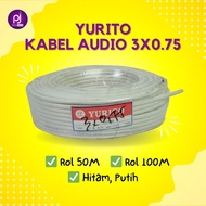 AUDIO 3X0.75 50M 100M YURITO | 3-Piece Fiber AUDIO Cable | CABLE ROLL 50M 100M