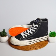 Akna 97s high shoes - casual sneakers for women and men, casual canvas sneakers for school, black, e