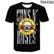 New Guns N Roses T Shirt Men Women Tshirt Fashion Casual Short Sleeve Oversize Tee Summer 3D Print Streetwear