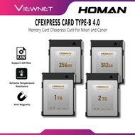 HOMAN CFEXPRESS CARD TYPE-B 4.0 / CFEXPRESS CARD TYPE-B 4.0 PRO MEMORY CARD FOR NIKON AND CANON
