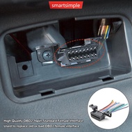 SMARTSIMPLE 10cm/30cm 16pin J1962F OBD2 Extension Cable Male line to Female Automotive for Car Diagn