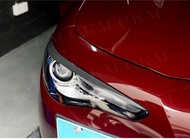Carbon Fiber Front Headlamp Eyebrow Foglamp Eyelids for Alfa Romeo Giulia Quadrifoglio Sedan 2015-20