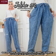 Juleha super jumbo women's pants, washed jeans material, LP 80-160