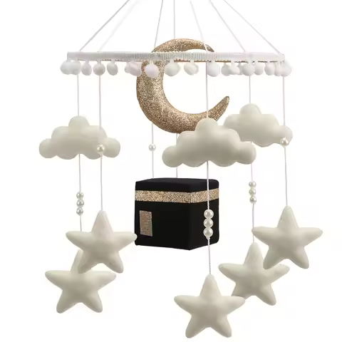 Kaaba Baby Mobile Islamic Cot Mobile Quran Recitating Muslim Baby Mobile