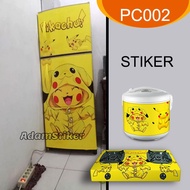 1 &amp; 2-door Refrigerator Sticker, Stove Sticker, Pokemon Pikachu Character Sticker