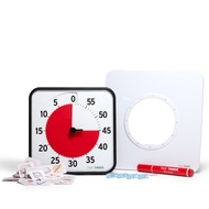 TIME TIMER 8 inch Visual Timer With Visual Scheduler Package - 60 Minute Kids Desk Countdown Clock w