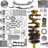 13401-28030 2AZ-FE 16V DOHC 2.4L Overhaul Engine Rebuild Kit Replacement for Toyota Highlander RAV4 