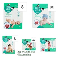 Tesco Fred &amp; Flo Diapers Mix Size Pampers Tesco (HIJAU)