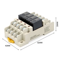 【Big Sale】Pluggable Terminal relay module G6B-4BND set combination 24V with base 4-way NO