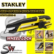 Stanley 18mm Cutter with Slide Lock and Integrated Blade Break System Snap-Off Cutter Quicker Snaps 