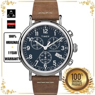 Timex® Standard Chronograph 41mm Leather Strap Watch | TW2T68900 | BlackAceOnline