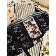 NETT preloved (ld 90-100, pjg 80) SOVINSKA midi dress batik tenun modern wanita tunik tops clothes b