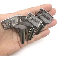 Yanmar excavator and crane key blank with brass handle, brass key blade (1 key)