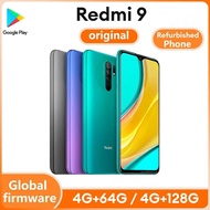 Refurbished Phone Original Xiaomi Redmi 9 4G LTE Mobile Phone Dual SIM 6.53'' 4GB RAM 64GB/128GB ROM
