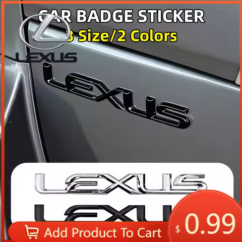 Interior Stickers ABS Car Rear Emblem Trunk Badge Sticker Letter Logo For Lexus F SPORT IS250 IS200 
