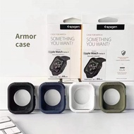 For Apple Watch Series 7 (41mm 45mm) Spigen Rugged Armor Shock Resist Silicone Case for iWatch Series 6/SE/5/4/3 (44MM 40MM 42MM 38MM) Drop Protection Cover